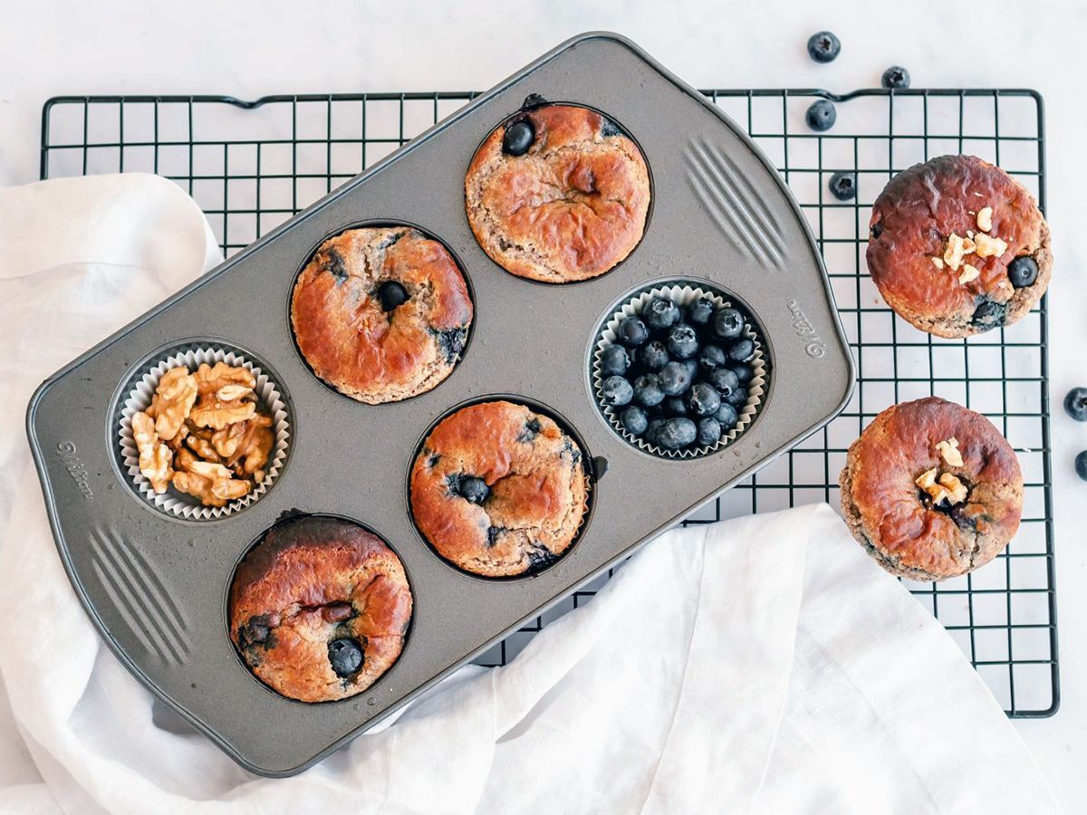 Healthy Make Ahead Recipes Various Blueberry Muffins Freshly Baked